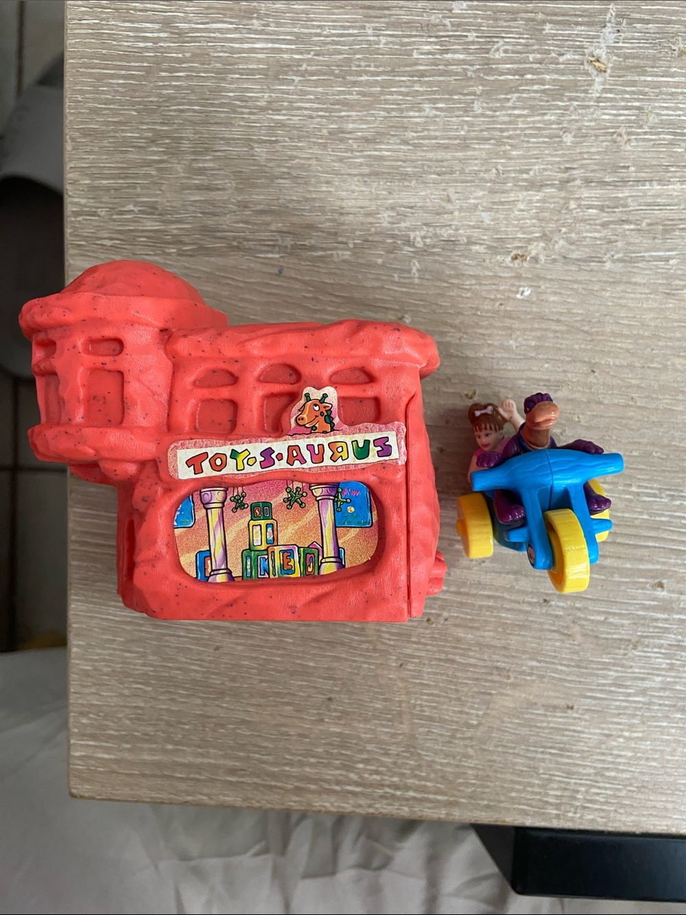 Vintage Mcdonalds 1993 Flinstones Happy Meal Toys Toy Store Pebbles Dino Trike